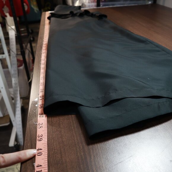 Banana Republic Silk Dress Womens XL Black Party Holiday Night Out Feminine LBD - Picture 10 of 13